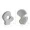 Hello Honey® 6.5" White Decorative Abstract Marble Sculptures Set